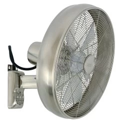 Breeze Vægventilator, Ø 41 Cm, Krom, Klar