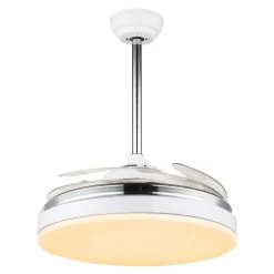 Globo Cabrera LED-loftventilator, CCT, Hvid -Viftebelysning Discountbutik cabrera led loftventilator cct hvid 3