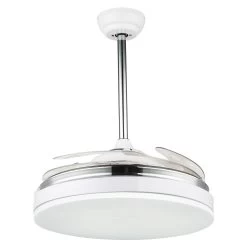 Globo Cabrera LED-loftventilator, CCT, Hvid -Viftebelysning Discountbutik cabrera led loftventilator cct hvid 4