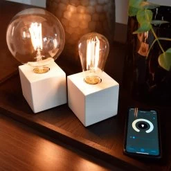 Calex Smart E27 G125 7,5 W LED-filament 1055lm CCT -Viftebelysning Discountbutik calex smart e27 g125 7 5 w led filament 1055lm cct 7