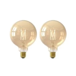 Calex Smart E27 G95 7W LED Filament 1800-3000K 2x