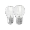 Calex Smart LED E27 P45 4,5 W Filament CCT 2 Stk -Viftebelysning Discountbutik calex smart led e27 p45 4 5 w filament cct 2 stk