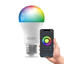 Calex Smart LED-pære E27 A60 9,4 W CCT RGB -Viftebelysning Discountbutik calex smart led paere e27 a60 9 4 w cct rgb 3