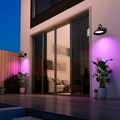 Calex Smart Outdoor Classic Væglampe, CCT, RGB -Viftebelysning Discountbutik calex smart outdoor classic vaeglampe cct rgb 4