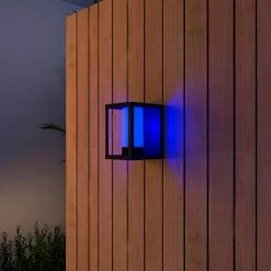 Calex Smart Outdoor Lantern Væglampe, CCT, RGB -Viftebelysning Discountbutik calex smart outdoor lantern vaeglampe cct rgb 3