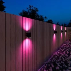 Calex Smart Outdoor Up-/downlight, CCT RGB 2 Stk -Viftebelysning Discountbutik calex smart outdoor up downlight cct rgb 2 stk 4