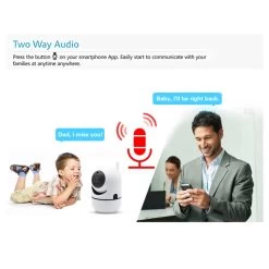 Denver SHC-150 WLAN-kamera, Justerbart, Natsyn -Viftebelysning Discountbutik denver shc 150 wlan kamera justerbart natsyn 8