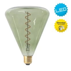 Dilly LED-pære E27 4W 2200K, Kan Dæmpes, Grøntomet -Viftebelysning Discountbutik dilly led paere e27 4w 2200k kan daempes grontomet 2