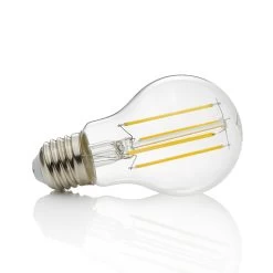 E27 LED-filament 7 W 806lm 2.700 K Klar, 3 Stk -Viftebelysning Discountbutik e27 led filament 7 w 806lm 2 700 k klar 3 stk 2