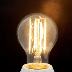 E27 LED-filament 7 W 806lm 2.700 K Klar, 3 Stk -Viftebelysning Discountbutik e27 led filament 7 w 806lm 2 700 k klar 3 stk 3