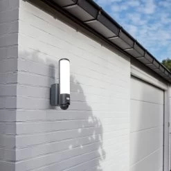 Elara Udendørs LED-væglampe, Sort, Kamera -Viftebelysning Discountbutik elara udendors led vaeglampe sort kamera 4