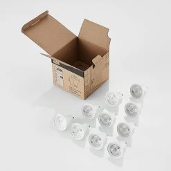 ELC LED-reflektor GU10 5 W, Sæt, 4.000 K 36° -Viftebelysning Discountbutik elc led reflektor gu10 5 w saet 4 000 k 36 8