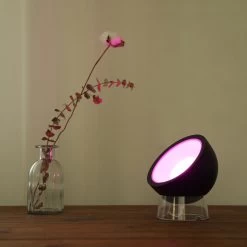 Globe LED-bordlampe Med RGBW-funktion, Sort -Viftebelysning Discountbutik globe led bordlampe med rgbw funktion sort 2