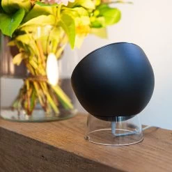 Globe LED-bordlampe Med RGBW-funktion, Sort -Viftebelysning Discountbutik globe led bordlampe med rgbw funktion sort 4