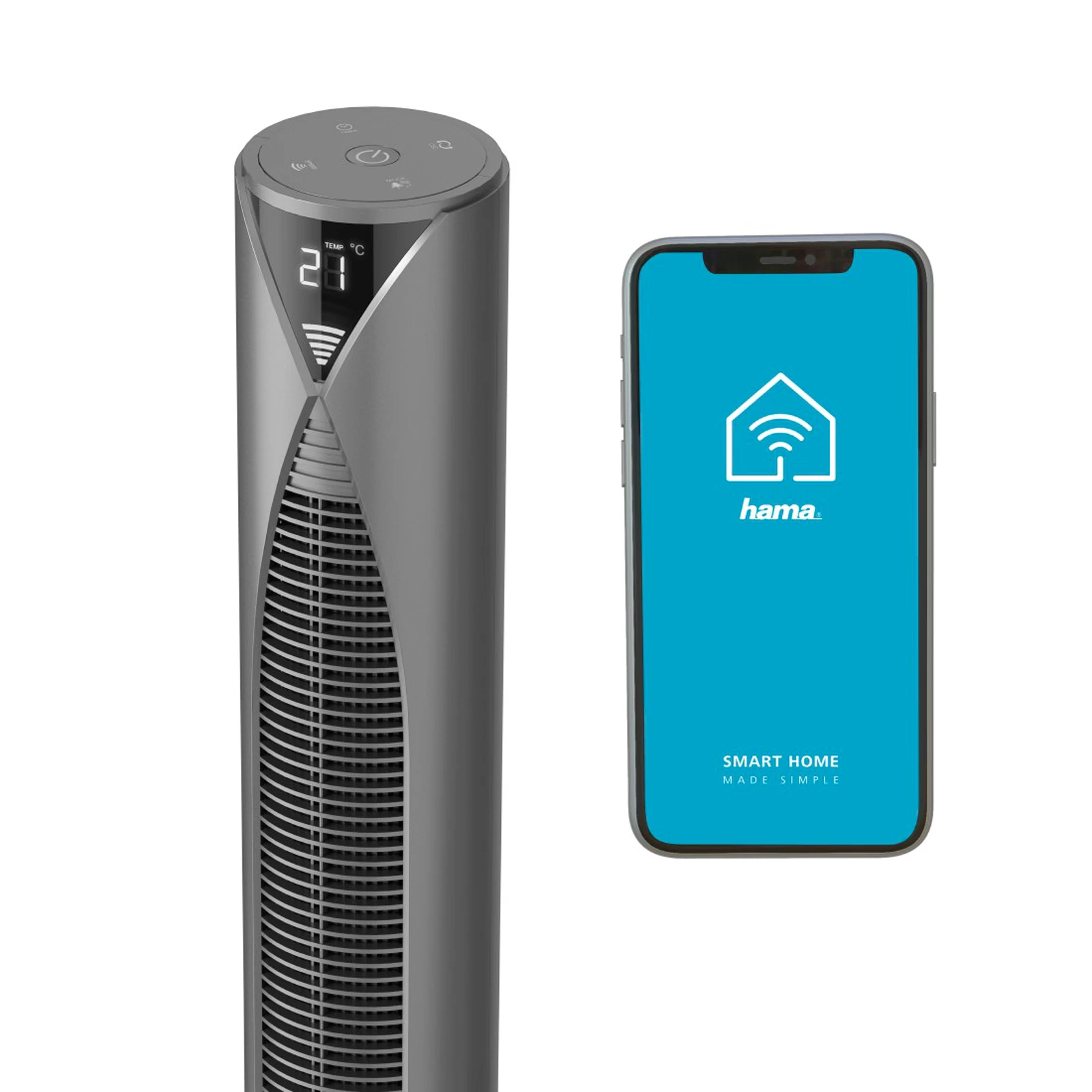 Hama Smart Gulvventilator, WLAN, Temperatursensor 8 Hama Smart Gulvventilator, WLAN, Temperatursensor - Billede 6