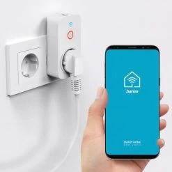 Hama Smart WLAN-stikkontakt + 2x USB-A, 2.300 W -Viftebelysning Discountbutik hama smart wlan stikkontakt 2x usb a 2 300 w 3