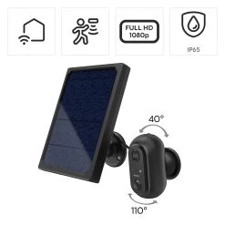 Hama WLAN Udendørs Kamera Med Solpanel Sensor IP65 -Viftebelysning Discountbutik hama wlan udendors kamera med solpanel sensor ip65 3