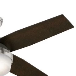 Hunter Dante Ventilator Med Lys, Sort/brun -Viftebelysning Discountbutik hunter dante ventilator med lys sort brun 3