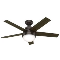 Hunter Stile Ventilator Med Lys Valnød/valnød -Viftebelysning Discountbutik hunter stile ventilator med lys valnod valnod 1