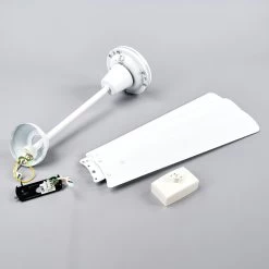 Hvid Loftventilator Dawinja Med Tre Vinger -Viftebelysning Discountbutik hvid loftventilator dawinja med tre vinger 7