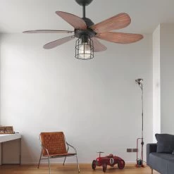 Lampe I Burdesign - Loftventilator Chicago -Viftebelysning Discountbutik lampe i burdesign loftventilator chicago 1