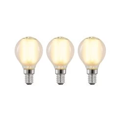 LED-dråbepære E14 4 W 2.700 K Mat Dæmpes, 3 Stk