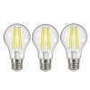 LED-filament E27 5 W 2.700 K 1060 Lm Klar, 3 Stk -Viftebelysning Discountbutik led filament e27 5 w 2 700 k 1060 lm klar 3 stk