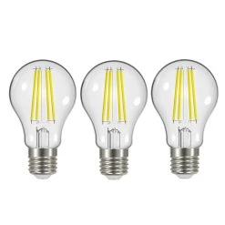 LED-filament E27 5 W 2.700 K 1060 Lm Klar, 3 Stk