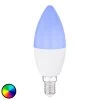 Globo LED-kertepære E14, 4,5 W Tuya-Smart RGBW CCT -Viftebelysning Discountbutik led kertepaere e14 4 5 w tuya smart rgbw cct