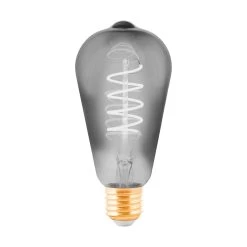EGLO LED-lampe E27 4 W Rustika, Sort, Gennemsigtig