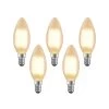 LED-pære E14 4 W 2.700 K Kerte Dæmpes Mat, 5 Stk -Viftebelysning Discountbutik led paere e14 4 w 2 700 k kerte daempes mat 5 stk