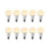 LED-pære E27 A60 8 W 3.000 K Opal, Sæt Med 10 Stk -Viftebelysning Discountbutik led paere e27 a60 8 w 3 000 k opal saet med 10 stk