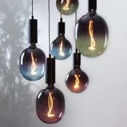 Star Trading LED-pære G125 E27 4W 2.000K Sort/pink Dæmpbar -Viftebelysning Discountbutik led paere g125 e27 4w 2 000k sort pink daempbar 3