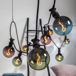 Star Trading LED-pære G125 E27 4W 2.000K Sort/pink Dæmpbar -Viftebelysning Discountbutik led paere g125 e27 4w 2 000k sort pink daempbar 6