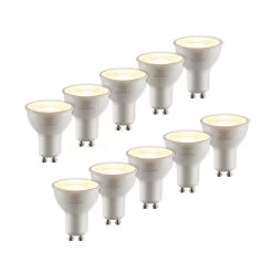 LED-reflektor GU10 8 W 2.700 K 60° Sæt Med 10 Stk