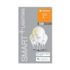 LEDVANCE SMART+ WiFi E14 5 W Dråbe 2.700 K 3 Stk -Viftebelysning Discountbutik ledvance smart wifi e14 5 w drabe 2 700 k 3 stk 4