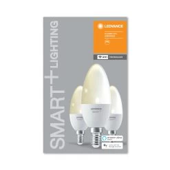 LEDVANCE SMART+ WiFi E14 5 W Kerte 2.700 K 3 Stk -Viftebelysning Discountbutik ledvance smart wifi e14 5 w kerte 2 700 k 3 stk 5