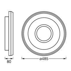 LEDVANCE SMART+ WiFi Orbis Stea LED-loftlampe -Viftebelysning Discountbutik ledvance smart wifi orbis stea led loftlampe 5