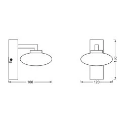 LEDVANCE SMART+ WiFi Orbis Wall Elypse, 1 Lyskilde -Viftebelysning Discountbutik ledvance smart wifi orbis wall elypse 1 lyskilde 4