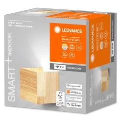 LEDVANCE SMART+ WiFi Orbis Wall Wood, 11 X 11 Cm -Viftebelysning Discountbutik ledvance smart wifi orbis wall wood 11 x 11 cm 3