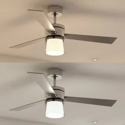 Lindby Amelis LED-loftventilator, CCT, 3 Vinger -Viftebelysning Discountbutik lindby amelis led loftventilator cct 3 vinger 2