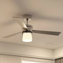 Viftebelysning Discountbutik 10 Lindby Amelis LED-loftventilator, CCT, 3 Vinger