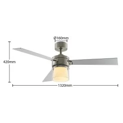 Lindby Amelis LED-loftventilator, CCT, 3 Vinger -Viftebelysning Discountbutik lindby amelis led loftventilator cct 3 vinger 5