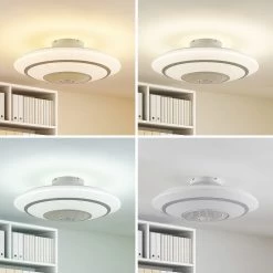 Lindby Kheira LED-loftventilator, 55 W -Viftebelysning Discountbutik lindby kheira led loftventilator 55 w 2