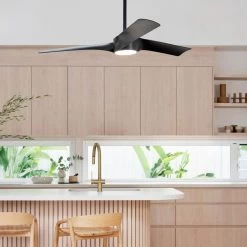 Line LED-loftventilator, Sort -Viftebelysning Discountbutik line led loftventilator sort 4