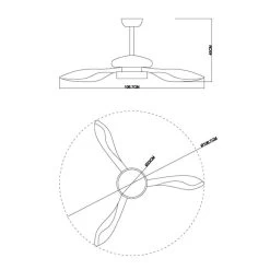 Globo Loftventilator 03610 Med Fjernbetjening, Brun -Viftebelysning Discountbutik loftventilator 03610 med fjernbetjening brun 7