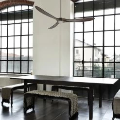 Loftventilator Eco Genuino 152 Krom/valnød -Viftebelysning Discountbutik loftventilator eco genuino 152 krom valnod 2