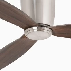 Nias L Loftventilator, DC, Nikkel/mørkt Træ -Viftebelysning Discountbutik nias l loftventilator dc nikkel morkt trae 3