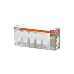 OSRAM Base Classic A LED-pære E27 8,5W 806lm S/5 -Viftebelysning Discountbutik osram base classic a led paere e27 8 5w 806lm s 5 2
