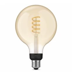 Philips Hue E27 7 W Giant Globe Filament LED-pære -Viftebelysning Discountbutik philips hue e27 7 w giant globe filament led paere 1